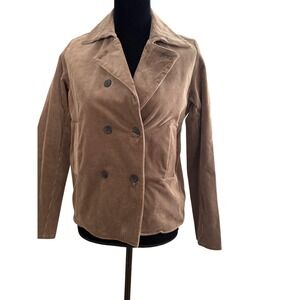 K.Swarth Brown Corduroy Double Breasted Blazer